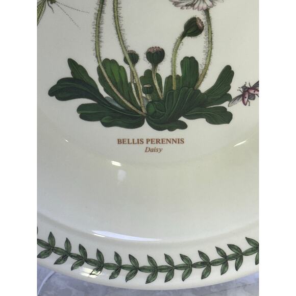 Portmeirion Vintage Botanic Garden England 8.5" Daisy Rim Soup Bowl - Picture 4 of 6